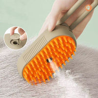 3-In-1 Pet Cat Steamy Brush Massage Spray Steam Mist Spray Dog Grooming Steam Pet Brush image 1