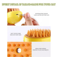 3 in 1 self-cleaning Massage Combs Effective cat steamy brush Pet dog steam brush image 4