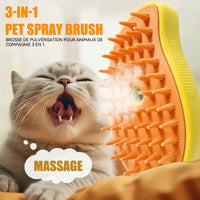 Cat Steamy Brush 3 in 1 Grooming Steam Brush Electric Sprayer for Massage Pet Dog Grooming Shedding Hair Cleaning Massage Combs image 3