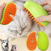 Cat Steamy Brush 3 in 1 Grooming Steam Brush Electric Sprayer for Massage Pet Dog Grooming Shedding Hair Cleaning Massage Combs image 2